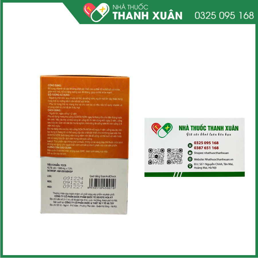 Govita New - Bổ sung vitamin và các khoáng chất cần thiết cho cơ thể
